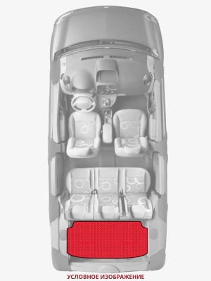ЭВА коврики «Queen Lux» багажник для KIA Ceed SW (3G)